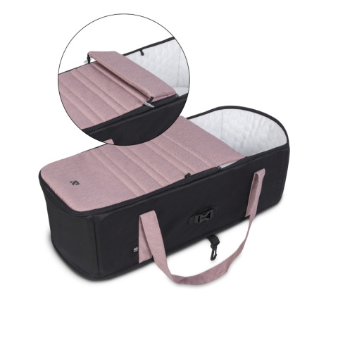 Riko NUNO PRO 2w1 Wózek wielofunkcyjny z miękką gondolą do 22 kg - 03 Rose