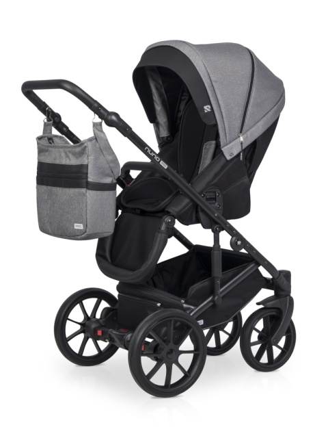 Riko NUNO PRO 2w1 Wózek wielofunkcyjny z miękką gondolą do 22 kg - 04 Titanium