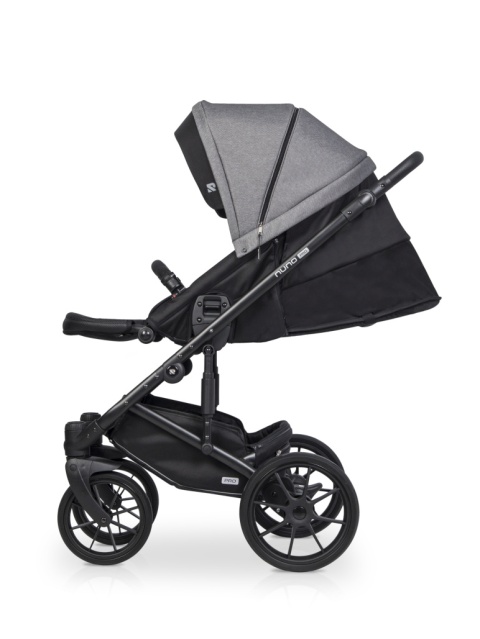 Riko NUNO PRO 2w1 Wózek wielofunkcyjny z miękką gondolą do 22 kg - 04 Titanium