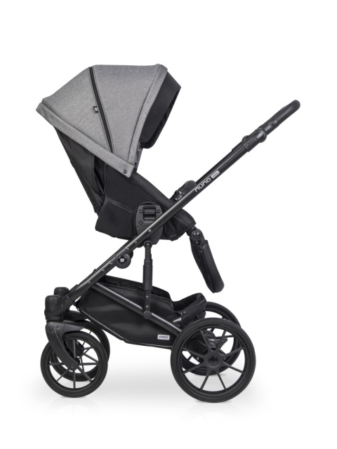 Riko NUNO PRO 2w1 Wózek wielofunkcyjny z miękką gondolą do 22 kg - 04 Titanium