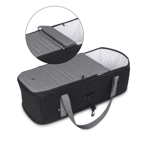 Riko NUNO PRO 2w1 Wózek wielofunkcyjny z miękką gondolą do 22 kg - 04 Titanium