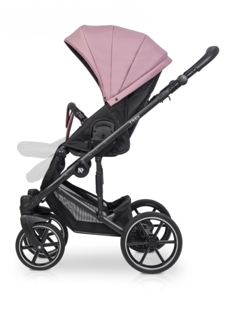 Riko TREX 3w1 Wózek wielofunkcyjny z fotelikiem 0-13 kg - 03 Energy Pink