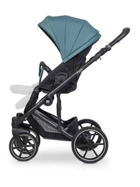 Riko TREX 3w1 Wózek wielofunkcyjny z fotelikiem 0-13 kg - 04 Lagoon