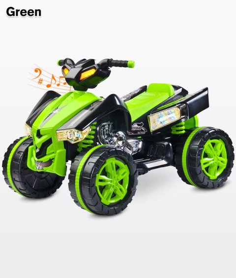 Quad RAPTOR uzbrojony w ogromne koła Toyz by Caretero - green