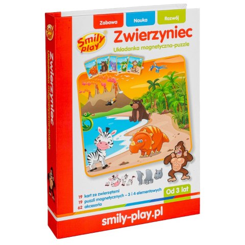 SMILY PLAY SP82939 Układanka magnetyczna Zwierzyniec