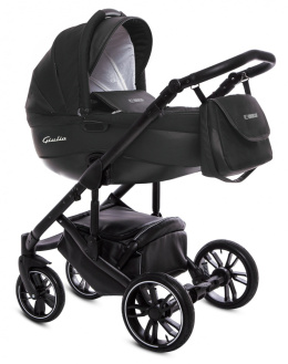 GIULIA 3w1 BabyActive wózek głęboko-spacerowy + fotelik samochodowy Kite 0-13kg - 01 Blacky