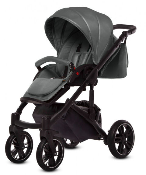GIULIA 3w1 BabyActive wózek głęboko-spacerowy + fotelik samochodowy Kite 0-13kg - 02 Silver Arrow