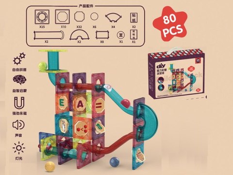 KLOCKI MAGNETYCZNE 80 EL.