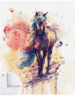 Malowanie po numerach Koń kolorowy 40 x 50cm 5572