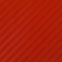 Folia odcinek carbon 3D czerwona 1,27x0,5m