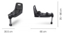 Kio Recaro + Baza Isofix, fotelik samochodowy 9-18 kg 60 - 105 cm max. 3-4 lata kolor Prime Silent Grey