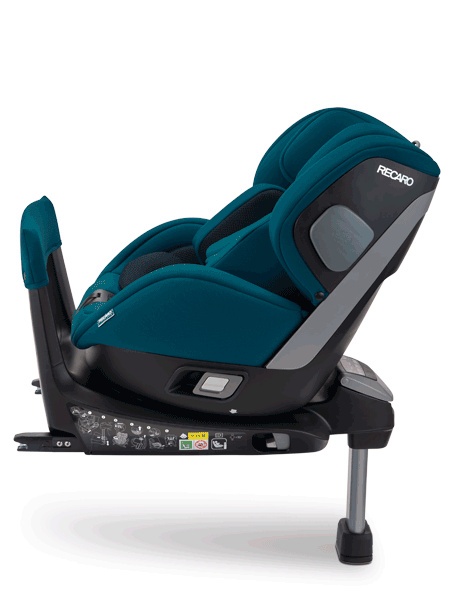Salia i-Size Recaro 0-18 kg 40 - 105 cm max. 4 lata obrotowy fotelik samochodowy - Prime Frozen Blue