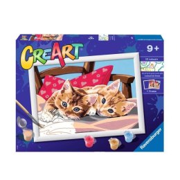 Malowanka CreArt dla dzieci: Dwa słodkie kotki 289387 RAVENSBURGER malowanie po numerach