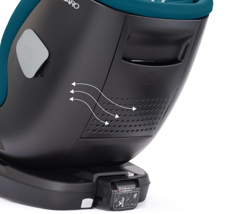 Salia 125 i-Size Recaro 40-125 cm 0-7 lat, obrotowy fotelik od urodzenia aż do 7 lat - Select Night Black