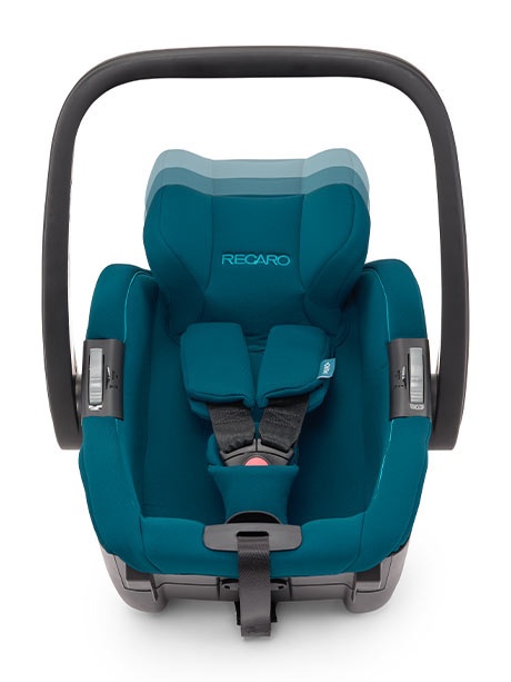 Salia Elite i-Size Recaro 0-18 kg 40-105 cm max. 4 lata obrotowy, 2w1 nosidełko i fotelik dziecięcy w jednym - Prime Frozen Blue