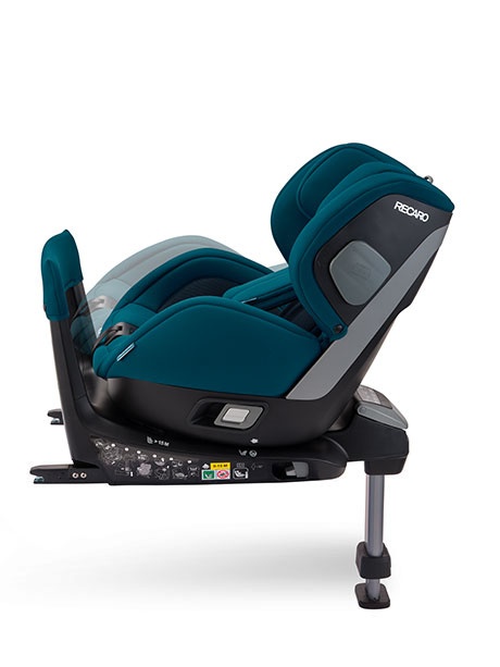 Salia Elite i-Size Recaro 0-18 kg 40-105 cm max. 4 lata obrotowy, 2w1 nosidełko i fotelik dziecięcy w jednym - Prime Mat Black