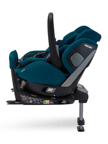 Salia Elite i-Size Recaro 0-18 kg 40-105 cm max. 4 lata obrotowy, 2w1 nosidełko i fotelik dziecięcy w jednym - Prime Pale Rose