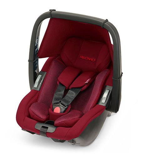 Salia Elite i-Size Recaro 0-18 kg 40-105 cm max. 4 lata obrotowy, 2w1 nosidełko i fotelik dziecięcy w jednym - Select Garnet Red