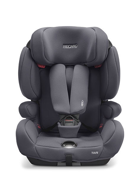 Tian Recaro 9-36 kg 9 miesięcy - 12 lat fotelik samochodowy dla dzieci do 12 roku - Core Simply Grey