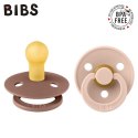 BIBS COLOUR 2-PACK WOODCHUCK & BLUSH S Smoczek Uspokajający kauczuk Hevea