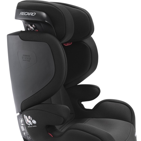 Mako 2 Recaro 100 - 150 cm i-Size 15-36 kg około 3,5 - 12 lat fotelik samochodowy dla dzieci do 12 roku - Core Deep Black