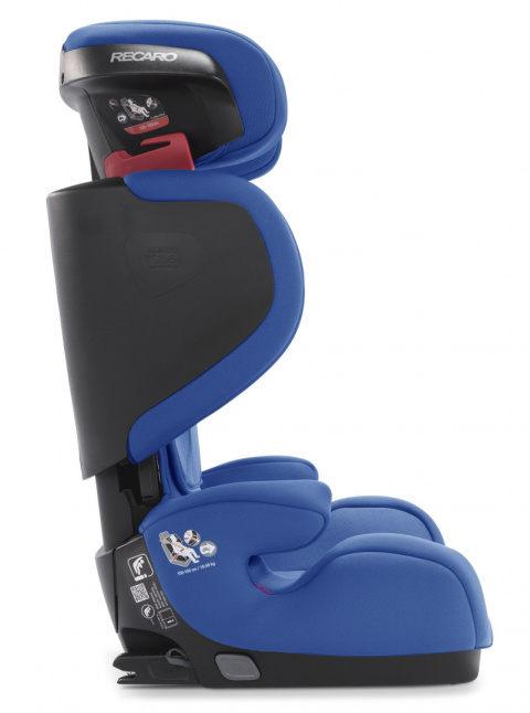Mako 2 Recaro 100 - 150 cm i-Size 15-36 kg około 3,5 - 12 lat fotelik samochodowy dla dzieci do 12 roku - Core Energy Blue