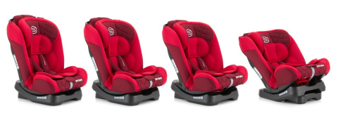 Secure Pro Sesttino 0-36 kg fotelik samochodowy do 12 roku życia - Red