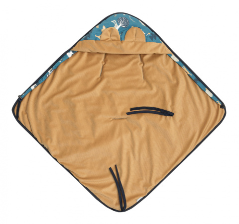 Sensillo Otulacz do fotelika Velvet - Misie Karmelowy