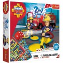 TREFL 01897 Gra 2w1 Chińczyk/Węże i drabiny Fireman Sam