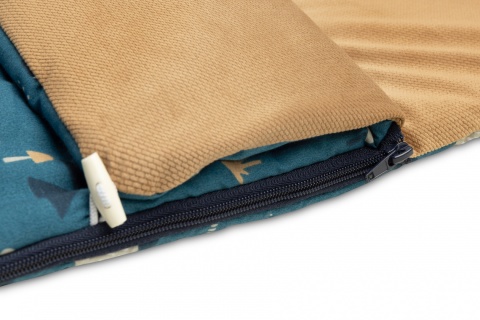 VELVET Sensillo śpiworek letni uniwersalny - Misie Karmelowy