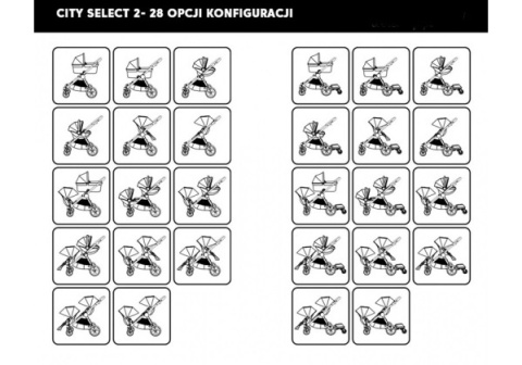 CITY SELECT 2 TENCEL Baby Jogger wózek dziecięcy, wersja spacerowa - LUNAR BLACK