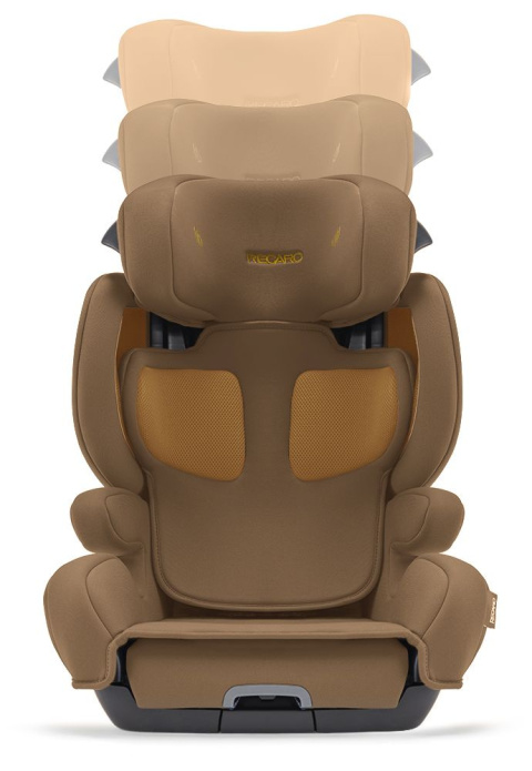Mako Elite 2 Recaro 100-150 cm i-Size 15-36 kg około 3,5-12 lat fotelik samochodowy dla dzieci do 12 roku - Select Sweet Curry