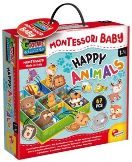 Montessori Baby Gra edukacyjna Szczęśliwe zwierzęta LISCIANI pudełko 92772
