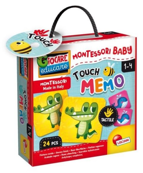 Montessori baby touch Memo gra pamięciowa pudełko LISCIANI 92703 p6