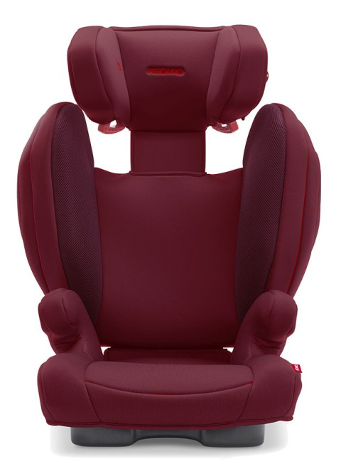 Monza Nova 2 Seatfix Recaro 15-36 kg od około 3,5-12 lat fotelik samochodowy dla dzieci do 12 roku - Select Garnet Red