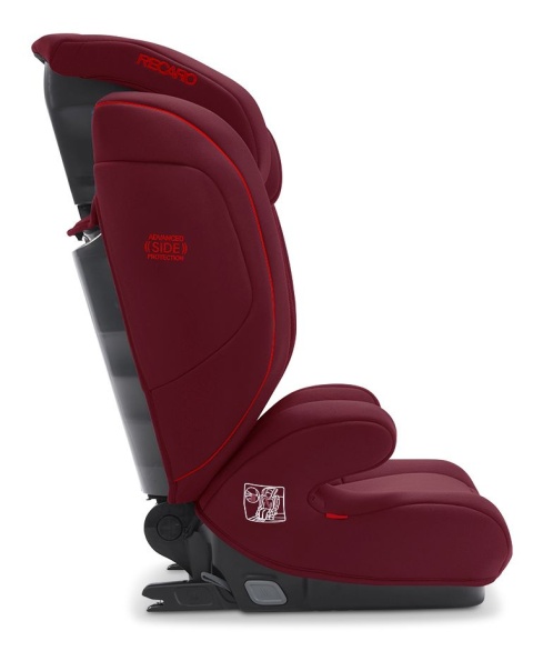 Monza Nova 2 Seatfix Recaro 15-36 kg od około 3,5-12 lat fotelik samochodowy dla dzieci do 12 roku - Select Garnet Red