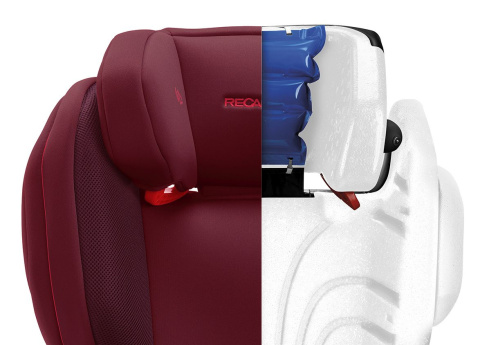 Monza Nova 2 Seatfix Recaro 15-36 kg od około 3,5-12 lat fotelik samochodowy dla dzieci do 12 roku - Select Garnet Red