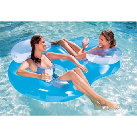 PODWÓJNY FOTEL DMUCHANY LAZY 188x117 BESTWAY NIEBIESKI#CZ