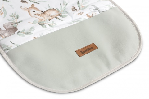 Sensillo dwustronna wkładka do wózka Wafel wodoodporny podnóżek - Sarenki Miętowy