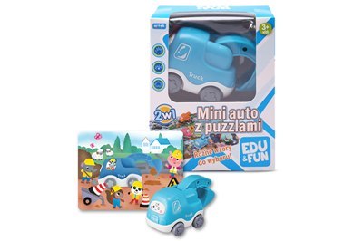 ARTYK 125898 Mini auto z puzzlami EDU&FUN koparka