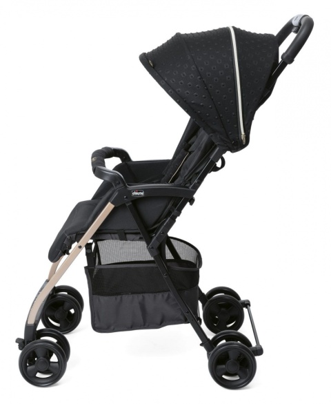 OHLALA 3 Chicco ultra lekki wózek spacerowy, składana rączka, waga 4,2 kg - Black ECO+ RE_LUX