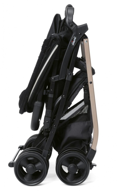 OHLALA 3 Chicco ultra lekki wózek spacerowy, składana rączka, waga 4,2 kg - Black ECO+ RE_LUX