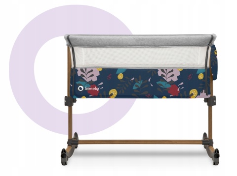 LEONIE Lionelo Łóżeczko dostawne Kołyska 3w1 - Blue Navy