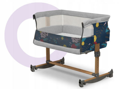 LEONIE Lionelo Łóżeczko dostawne Kołyska 3w1 - Blue Navy