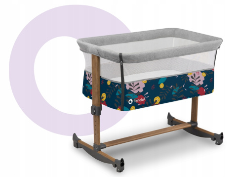 LEONIE Lionelo Łóżeczko dostawne Kołyska 3w1 - Blue Navy