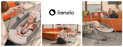 OTTO Lionelo Leżaczek bujaczek - Concrete Grey