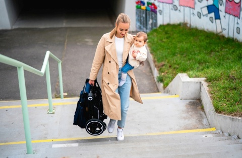 MIKA 2w1 Lionelo Wózek wielofunkcyjny - Blue Navy