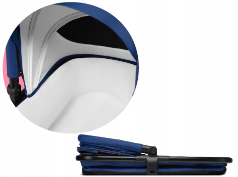 MIKA 3w1 Lionelo Wózek wielofunkcyjny - Blue Navy