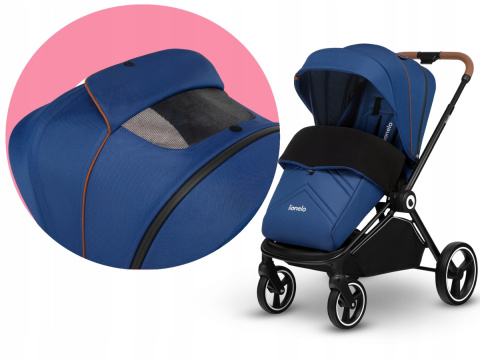 MIKA 3w1 Lionelo Wózek wielofunkcyjny - Blue Navy