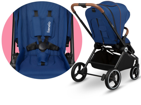 MIKA 3w1 Lionelo Wózek wielofunkcyjny - Blue Navy